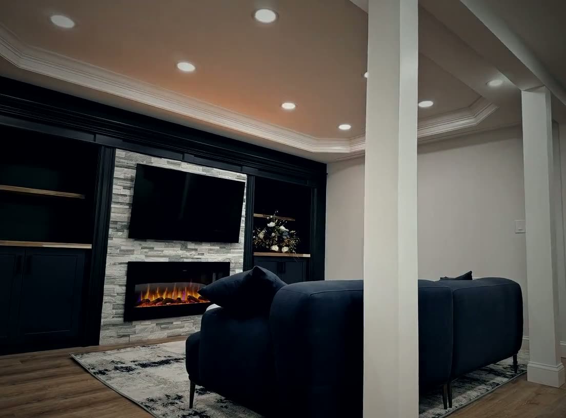 Lounge & Fireplace — Recent Work