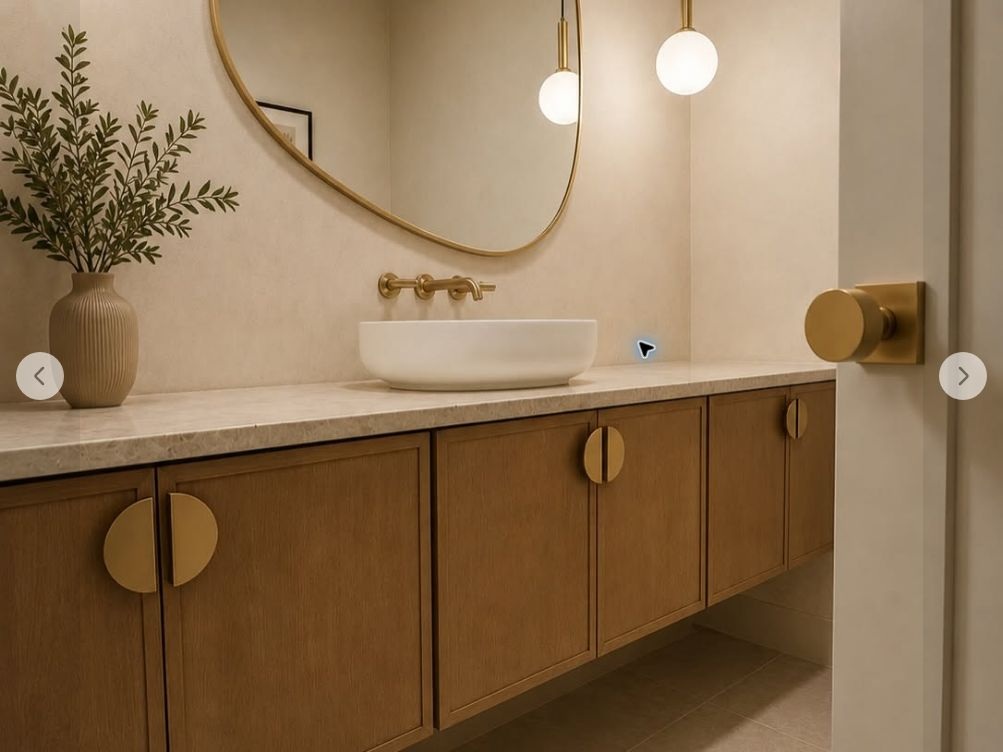 Floating Oak Vanity — Recent Work